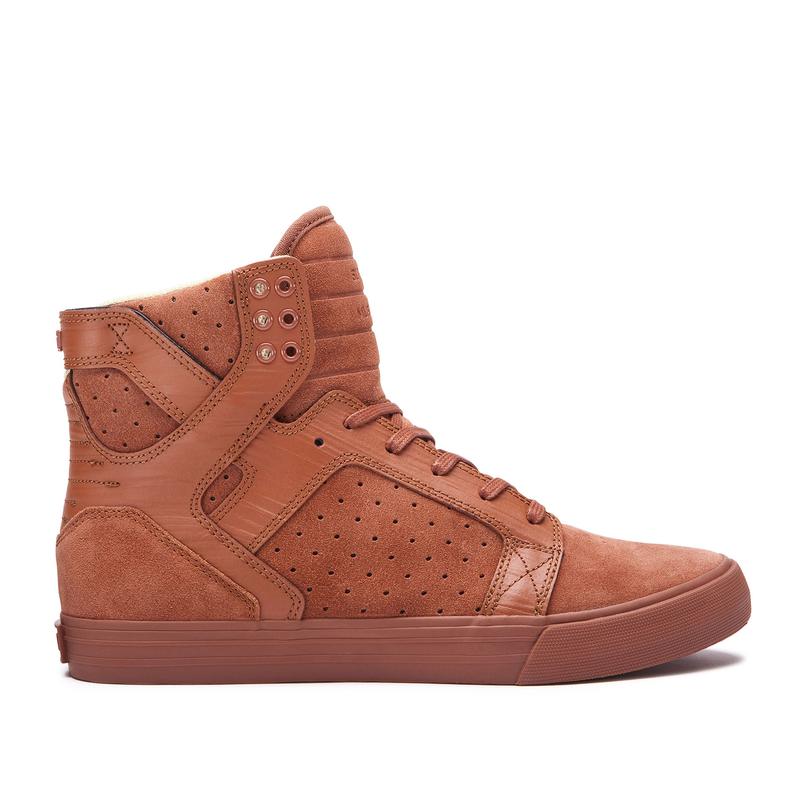 Zapatillas Altas Supra Argentina Hombre - SKYTOP Marrones (BIDJU-0539)